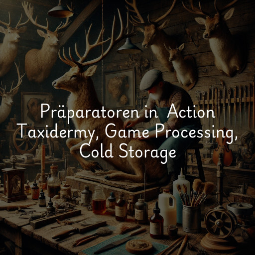 Präparatoren in Action Taxidermy, Game Processing, Cold Storage