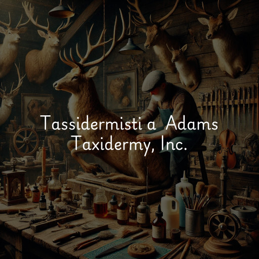 Tassidermisti a Adams Taxidermy, Inc.