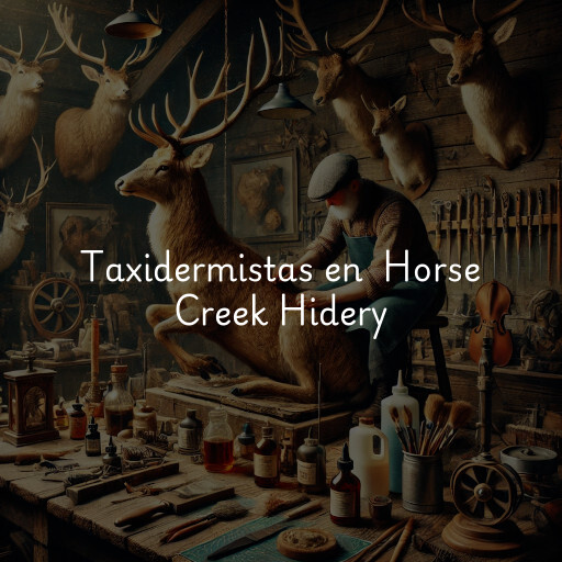 Taxidermistas en Horse Creek Hidery