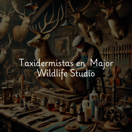 Taxidermistas en Major Wildlife Studio